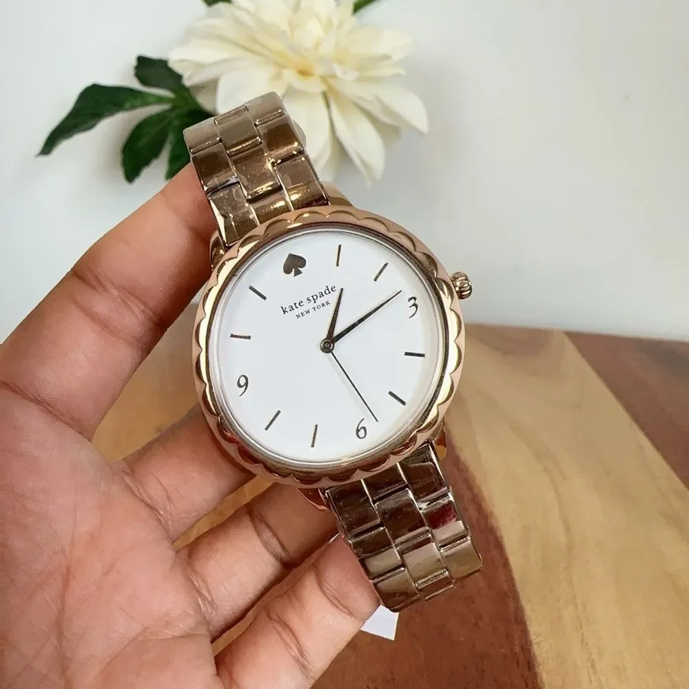 NWT Kate Spade Metro Scallop Quartz White Dial Ladies Watch‎